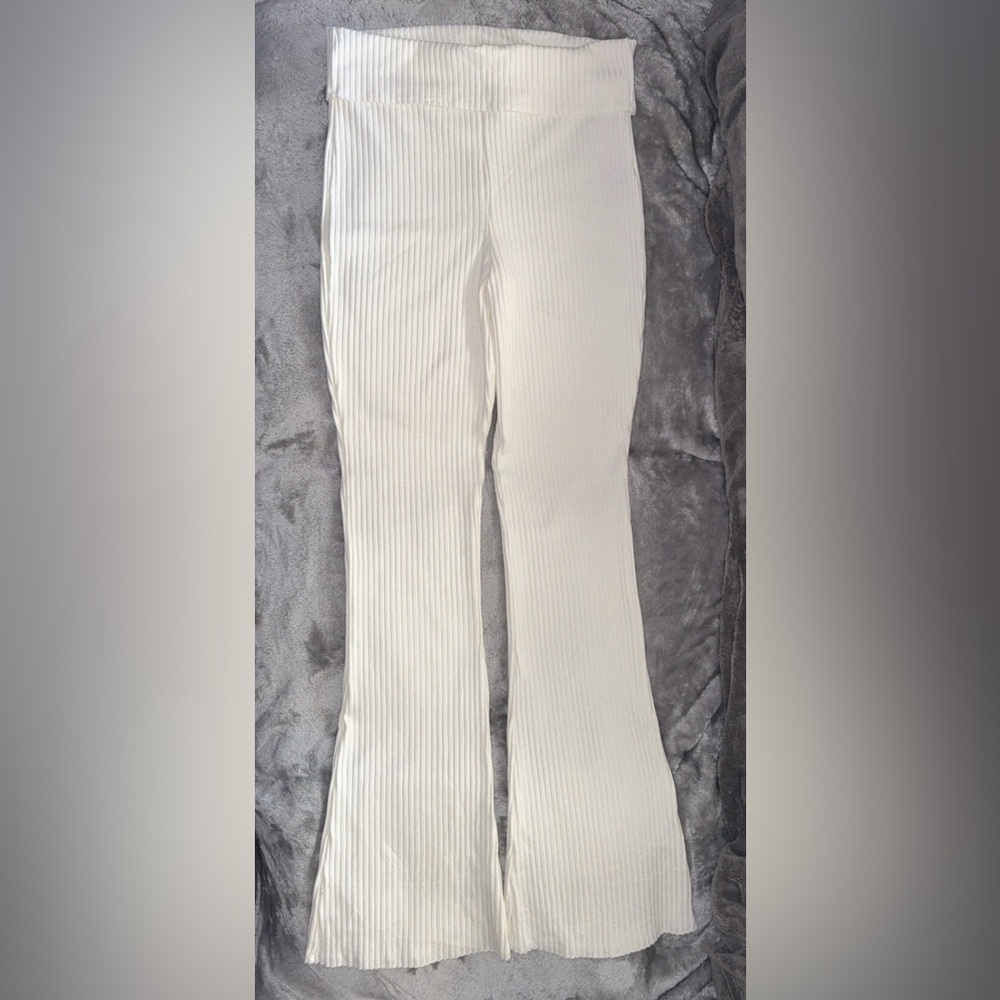 Wild Fable Cream Ribbed Pants
